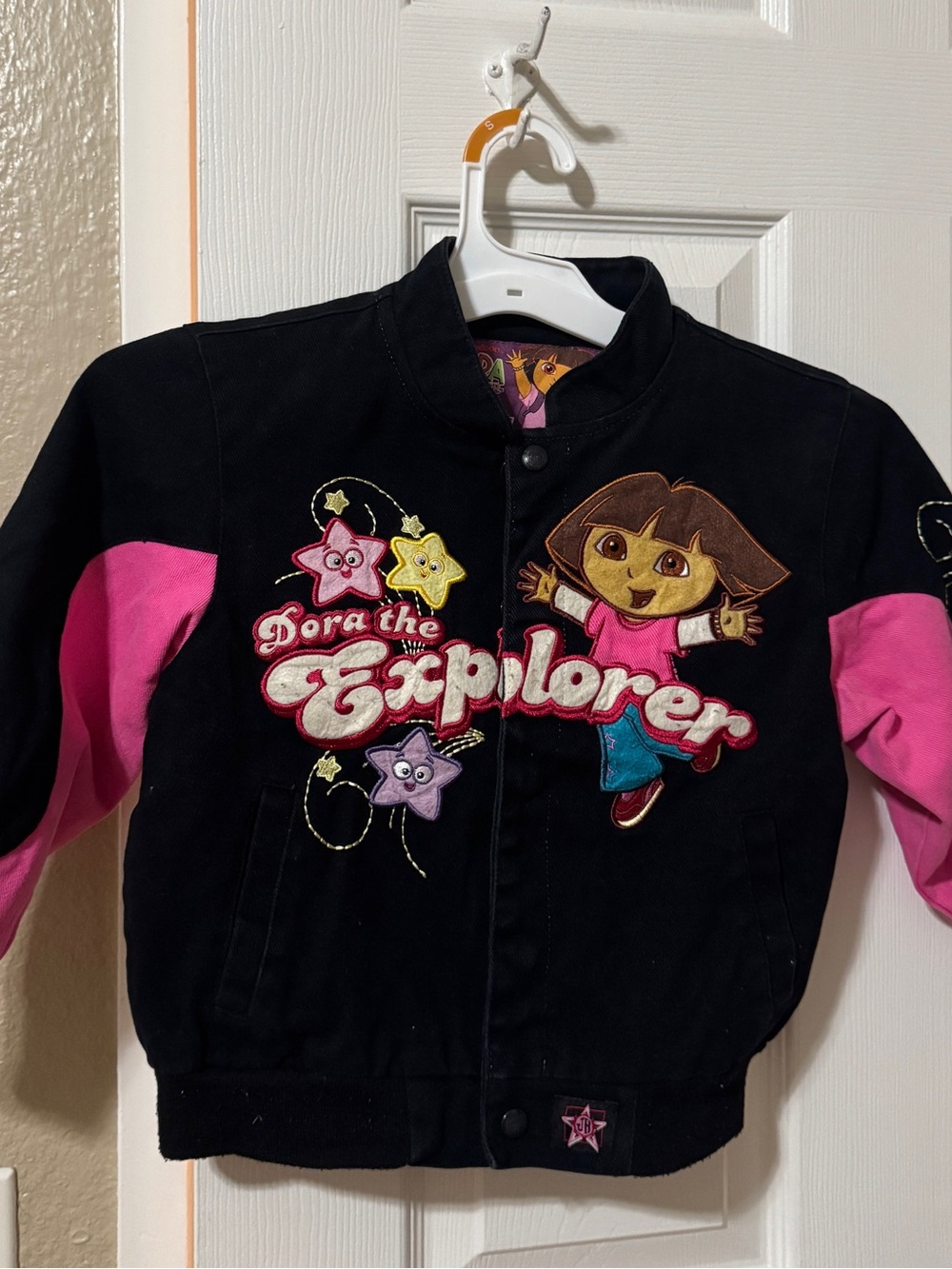 Dora the Explorer Kids' Black & Pink Jacket